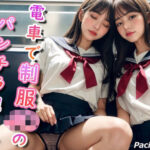 「痴女」 電車で制服J〇のパンチラ覗きがバレた 『同人』