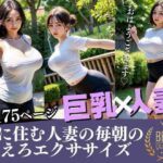 「痴女」 隣に住む人妻のえろエクササイズ 巨乳・人妻 『同人』