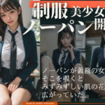 「痴女」 制服美少女のノーパン開脚 『同人』