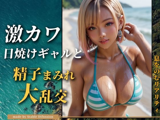 「痴女」 激カワ日焼けギャルと精子まみれ大乱交 『同人』