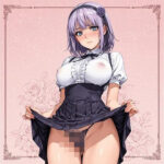 「痴女」 枝垂ほたるが制服やマイクロビキニで スジ見せてくれたあと、前や後ろで楽しむCG 『同人』