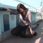 ＜痴女＞ でか尻女柔道家 トツゲキ！股絞め包茎刈り 【高画質】