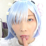 ＜痴女＞ リゼロのレ●（葉月桃）の舌ベロ顔舐め鼻フェラプレイ！ 【高画質】