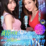 【痴女】 【VR】夜行バスでWサイドからバイノーラル淫語を囁かれ続けてチ○ポとろとろ～になるほどイカさせられたボクVR！！ ＜FANZA＞