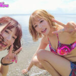 【痴女】 いきなり逆ナンハーレムビーチ 色白ガリ細なキミ達じゃ海は楽しめないからウチらとパコろうよ！！ 浜崎真緒 有村のぞみ ＜FANZA＞