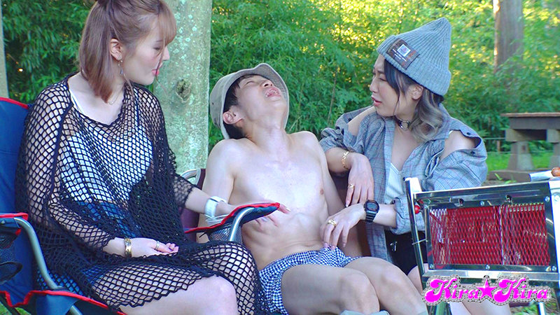 【痴女】 いきなり逆ナンハーレムキャンプ ひとりで寂しくソロキャンプす...