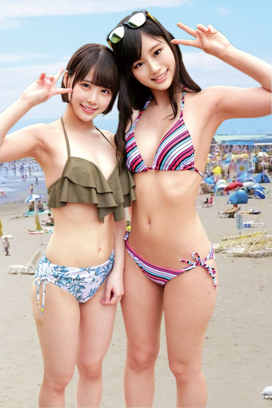 【痴女】 水着ギャルがデカチン童貞君と「素股オイルマッサージ」生マンに...