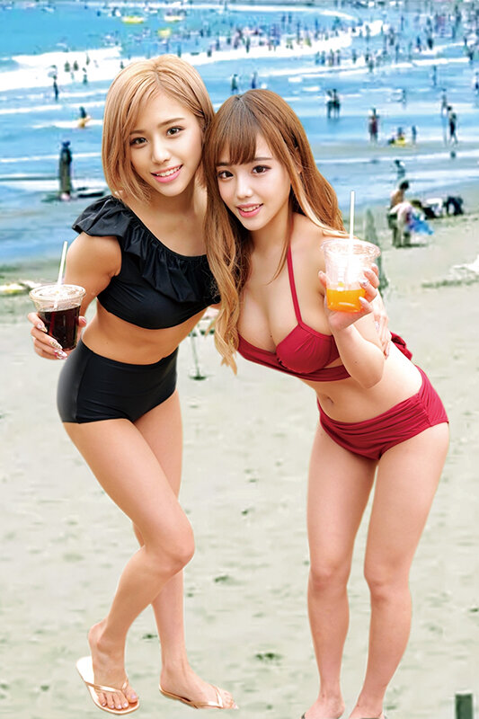 【痴女】 水着ギャルがデカチン童貞君と「素股オイルマッサージ」生マンに...