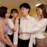 【痴女】 卒業式の後に…大人になった君へ年上スレンダー美女からの最高スケベなプレゼント―！？全方向からの極エロテクに休むヒマなく精子ぶっこ抜かれるトリプル熟痴女ハーレム 黒川すみれ 葵百合香 明里ともか ＜FANZA＞