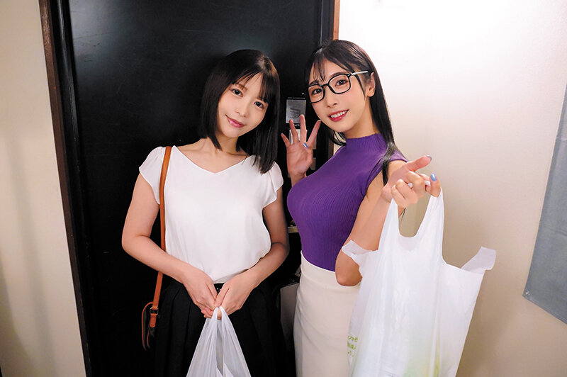 【痴女】 デカパイ＆スレンダーな女友達2人と絡みまくりのハーレムほろ酔...